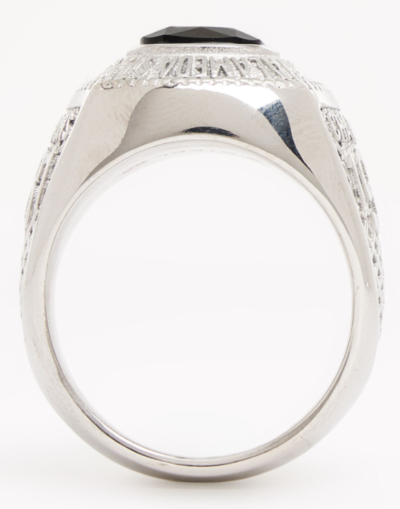 GiltVibes - GUESS Silver Tone Champions Ring