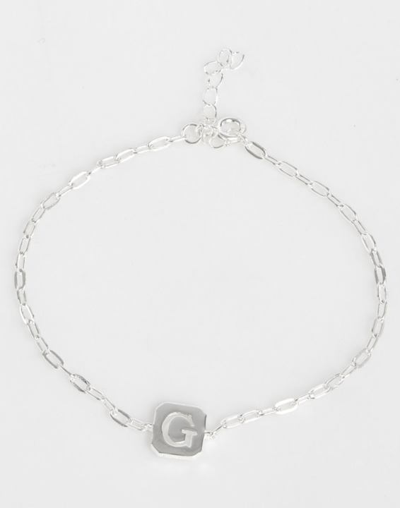 GiltVibes - ARGENTO TI AMO Sterling Silver G Initial Bracelet