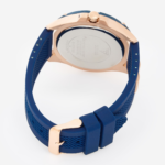 Guess Blue & Rose Gold Tone Delta Watch