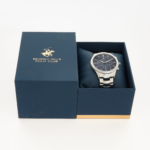 Beverly Hills Polo Club Silver Tone & Navy Watch