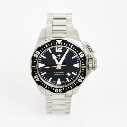 Hamilton Silver Tone Automatic Frogman Watch