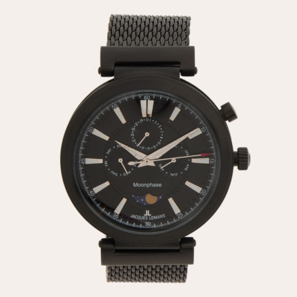 Jacques Lemans Black Chronograph Watch