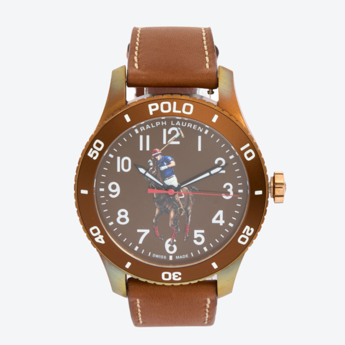 Polo Ralph Lauren Brown Round Watch